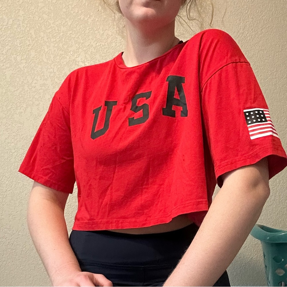 Red Crop Top